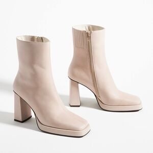 Jeffrey Campbell Maximal-Lo Platform Leather Boots - TWO SIZES